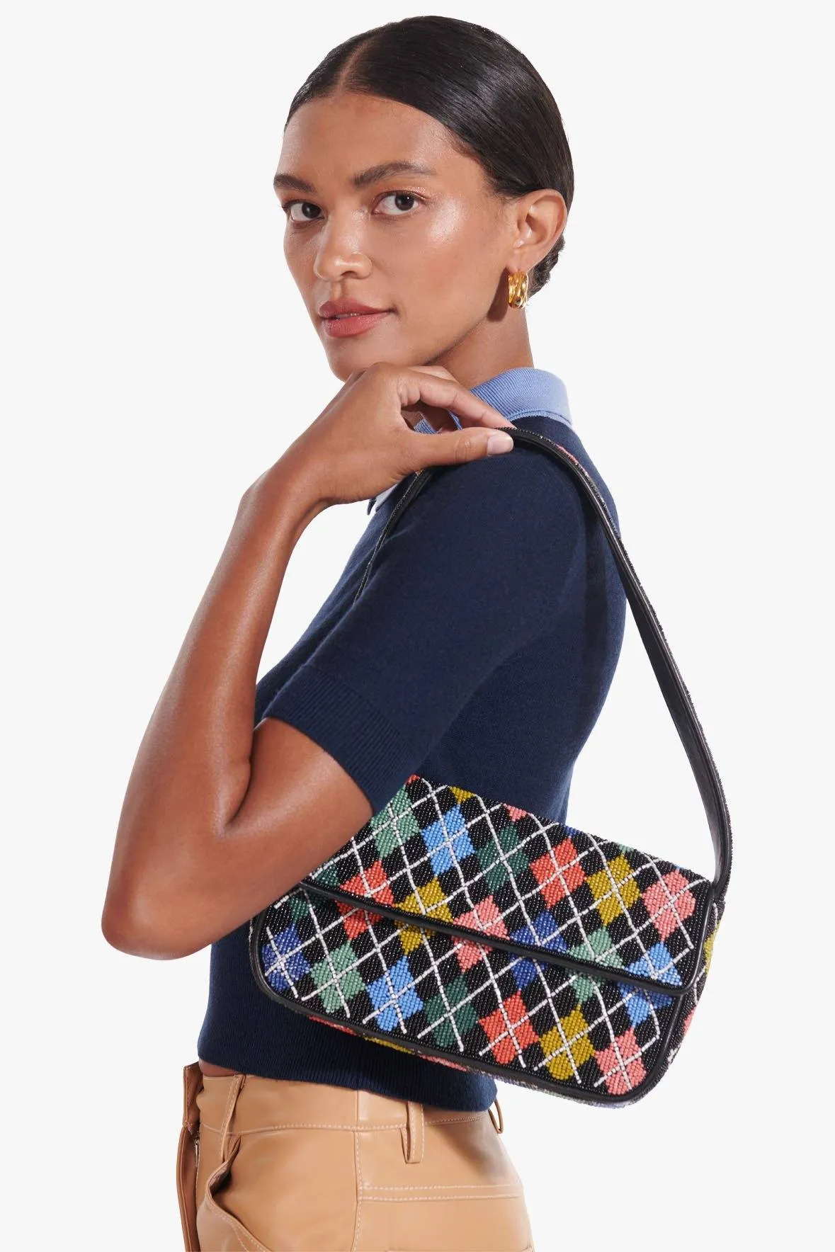 TOMMY BEADED BAG | MULTI ARGYLE