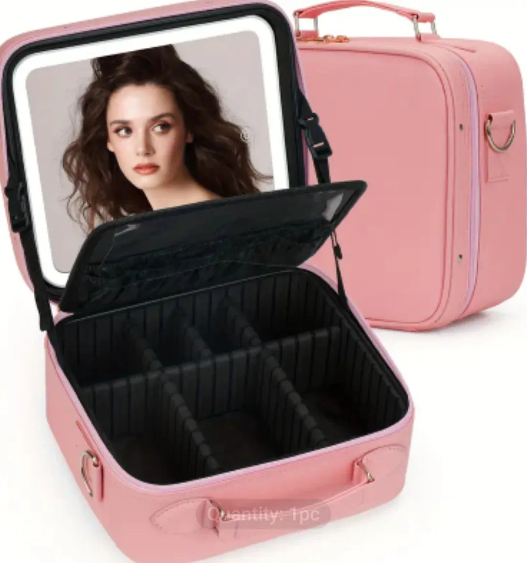 Travel Makeup Bags with Led Mirror