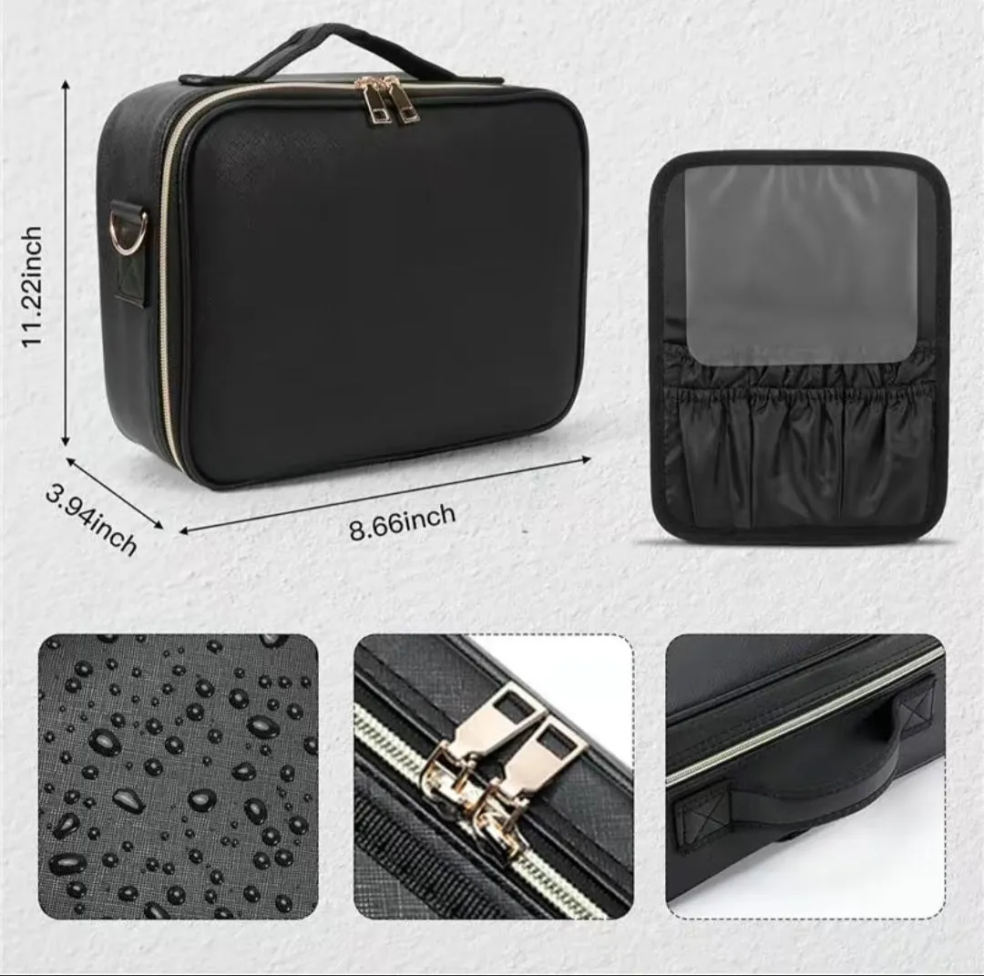 Travel Makeup Bags with Led Mirror