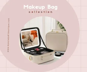Travel Makeup Bags with Led Mirror