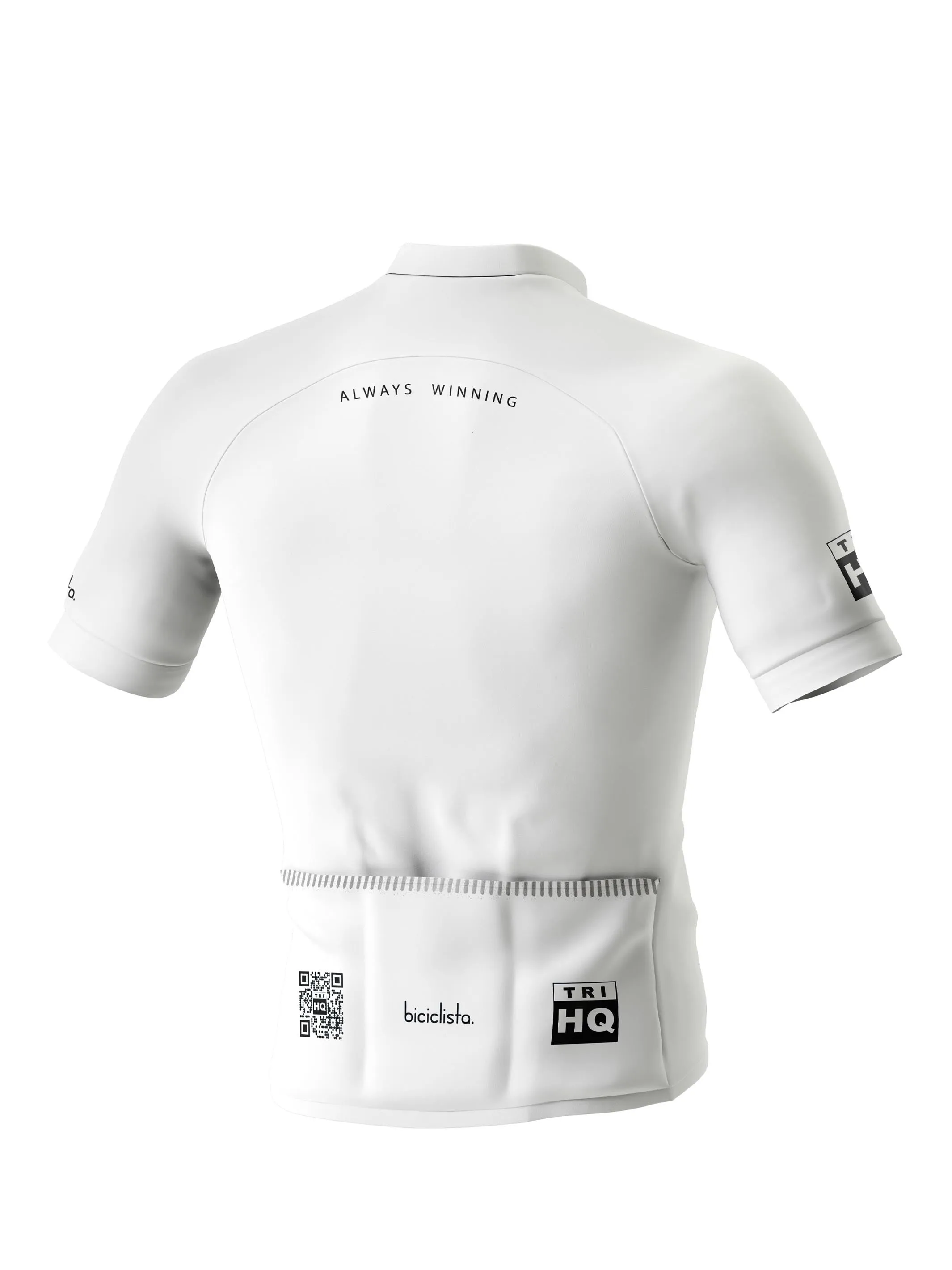 TRI HQ White Cycling Jersey