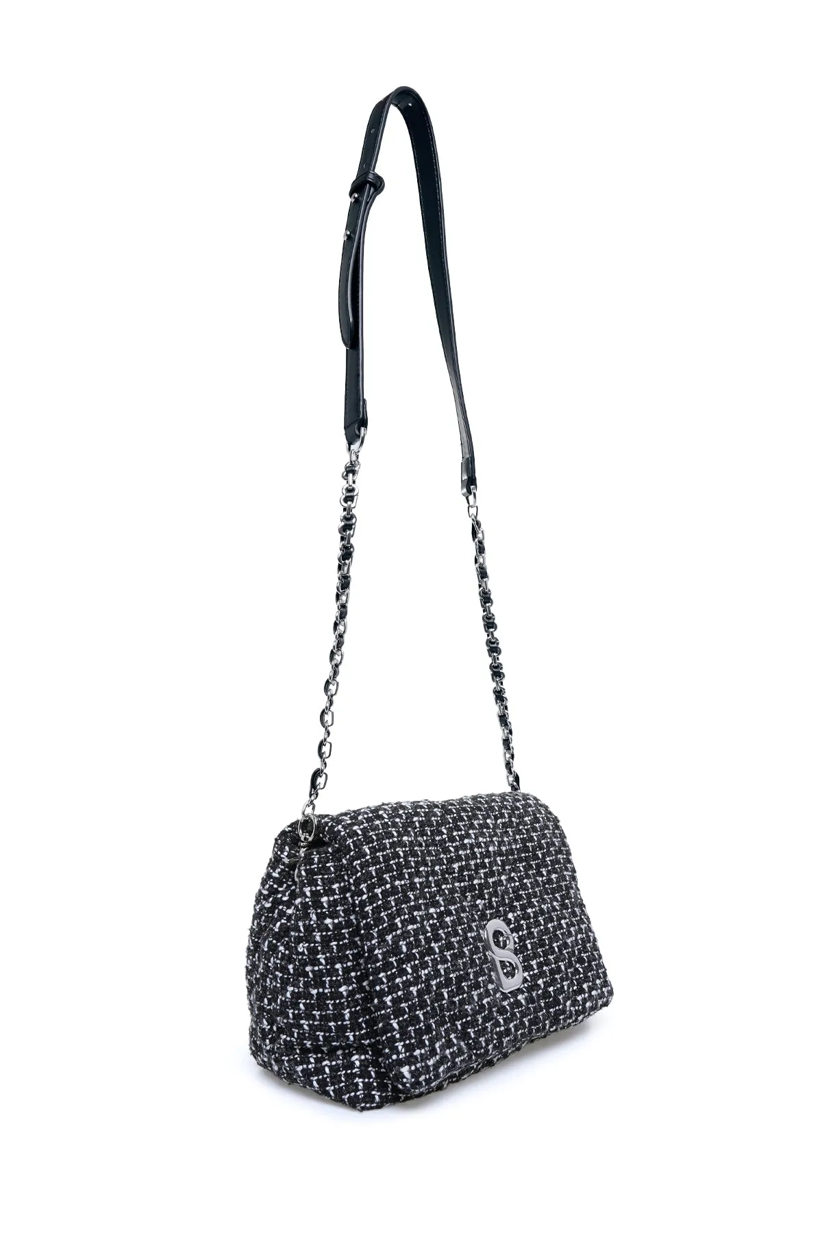 Tweed Zoey Bag - Early Black