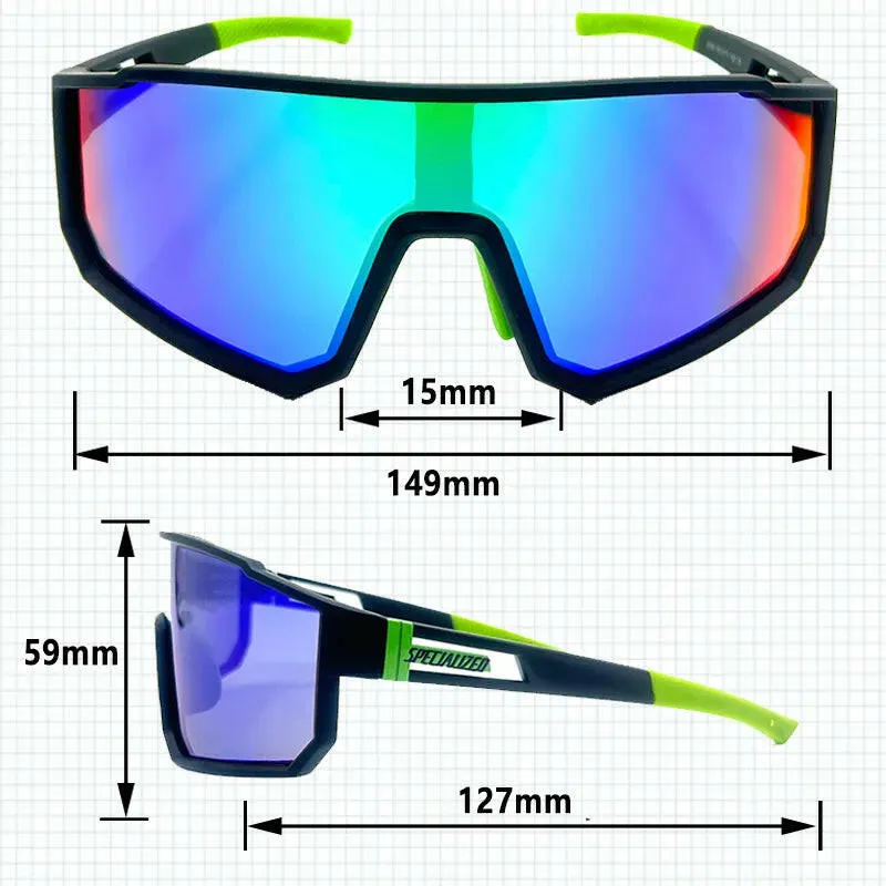 UV400 Sport Eyewear Mountain Bike Sport Cycling Glasses Outdoor Cycling Goggles Men Cycling Sunglasses MTB Sunglasses 1lens