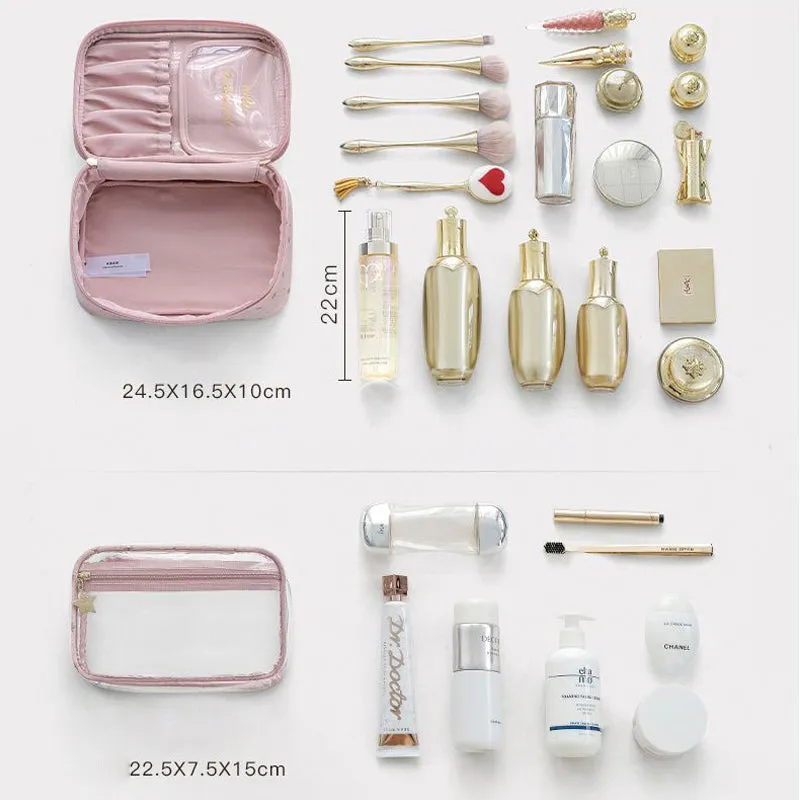 Velvet cosmetic bag &amp; laundry bag - large capacity