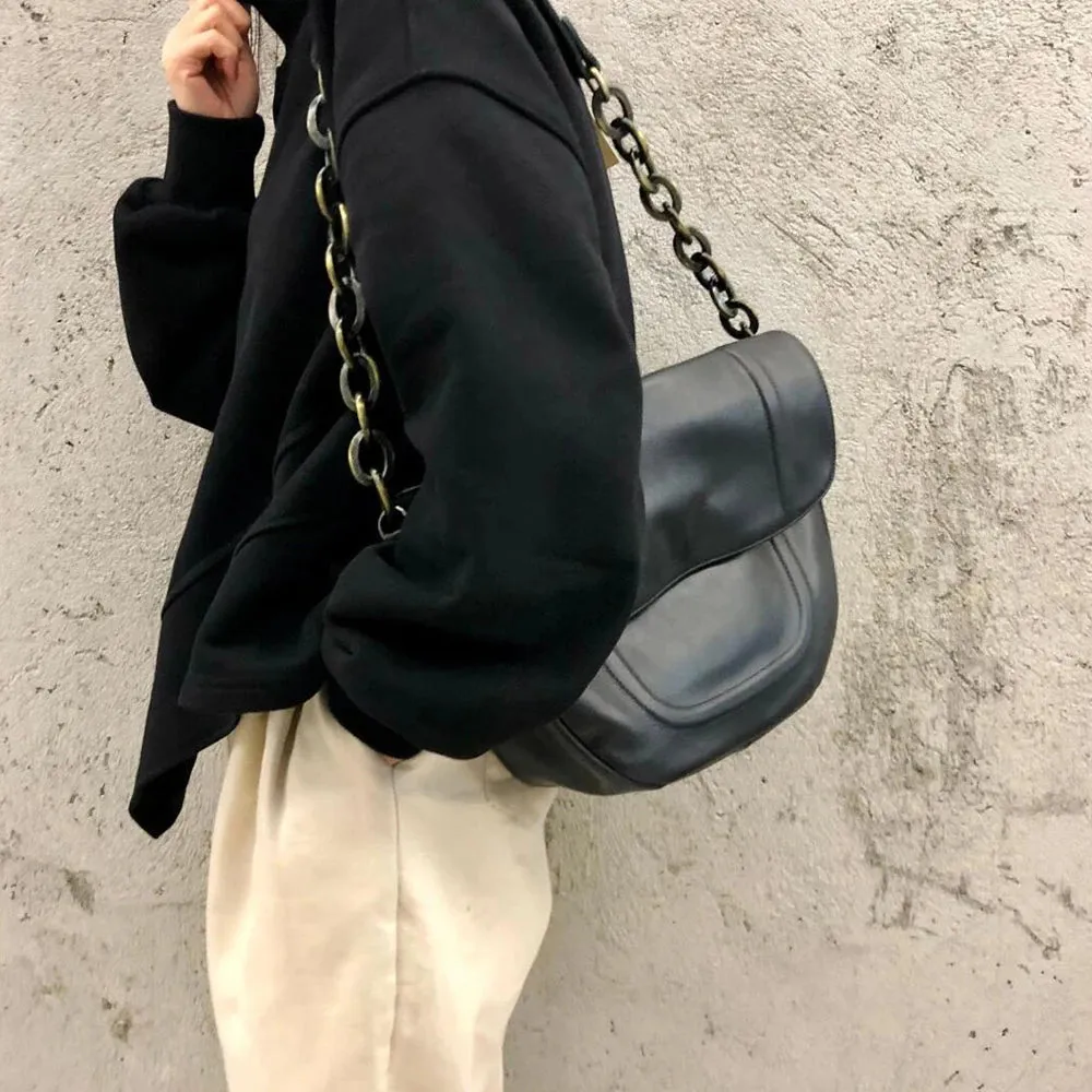 Vintage Fever Saddle Tote Shoulder Bag