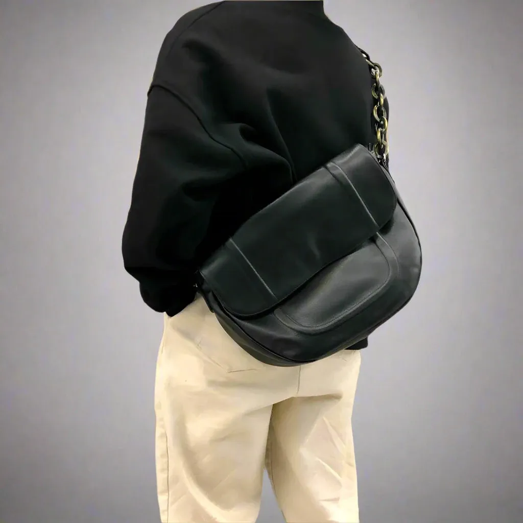 Vintage Fever Saddle Tote Shoulder Bag