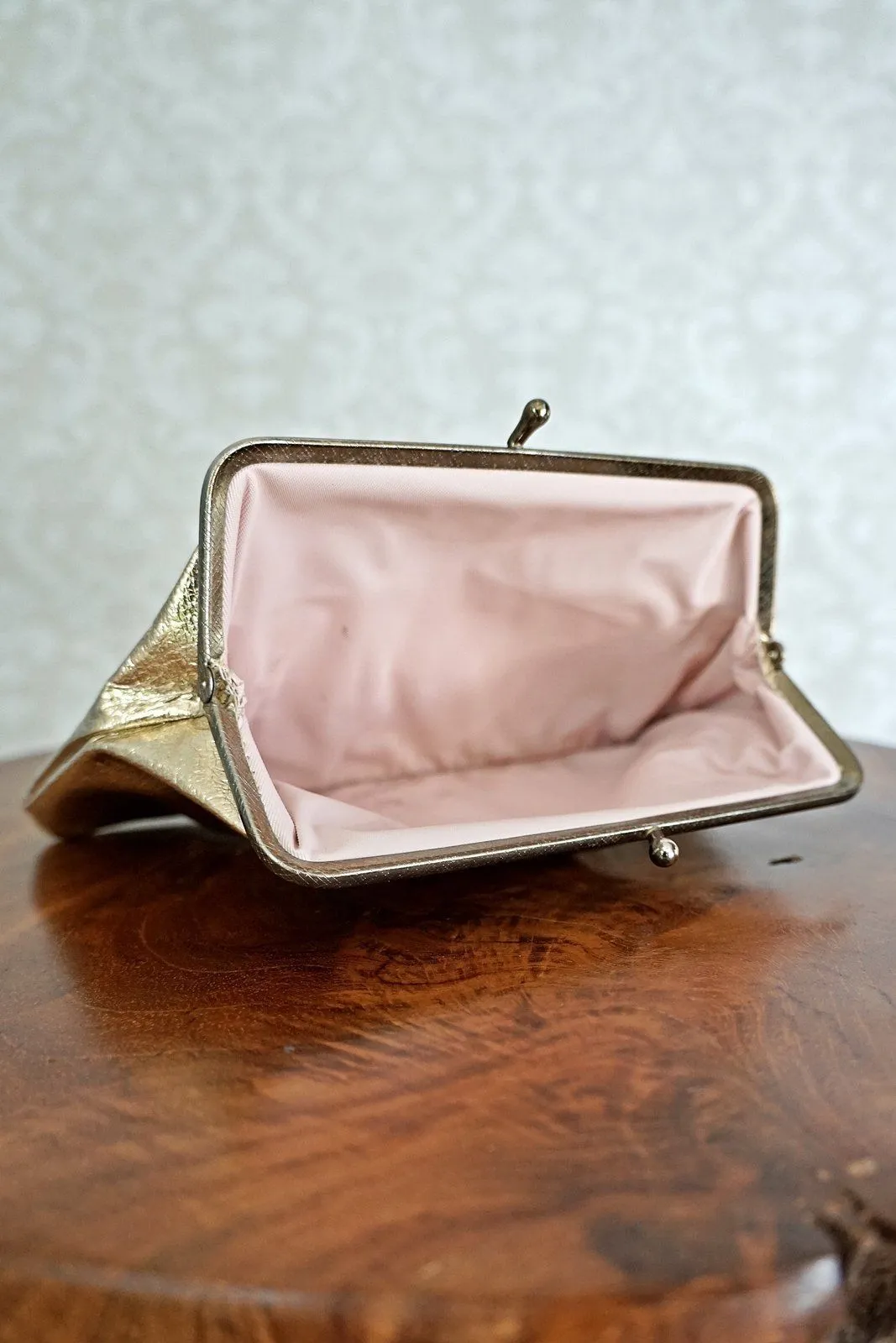 Vintage Gold  Petite Cosmetic Clutch
