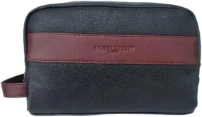 Walter Leather Washbag  - Oxblood