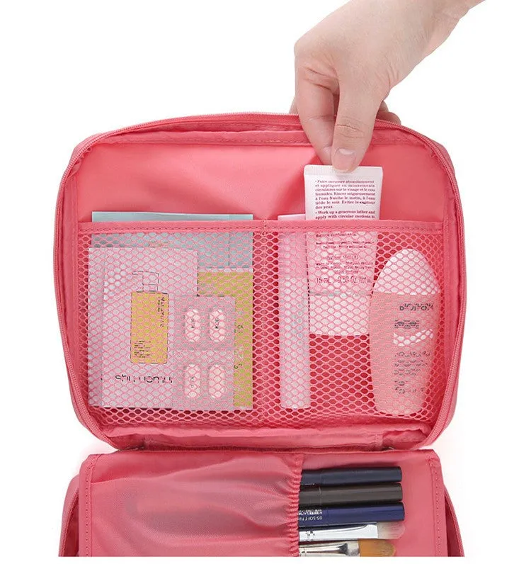 Women high quality waterproof Cosmetic  Make Up Bag travel organizer