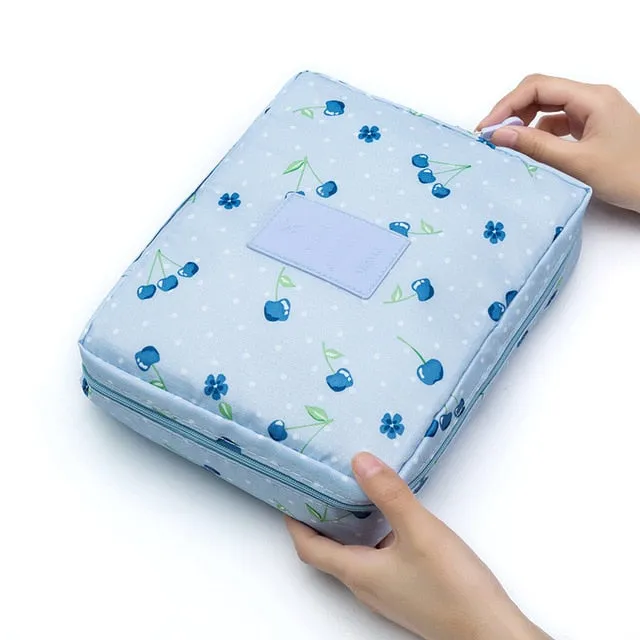Women high quality waterproof Cosmetic  Make Up Bag travel organizer