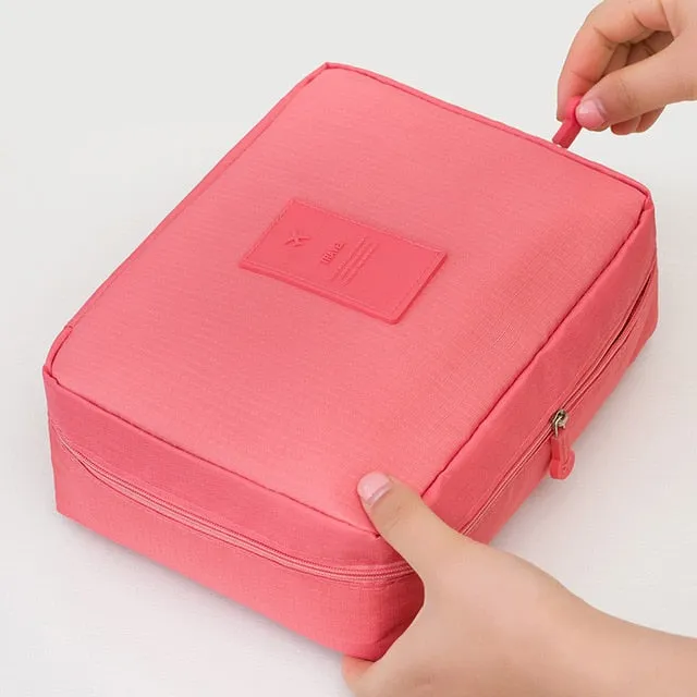 Women high quality waterproof Cosmetic  Make Up Bag travel organizer