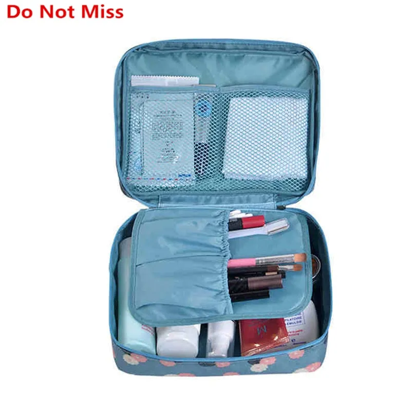 Women high quality waterproof Cosmetic  Make Up Bag travel organizer
