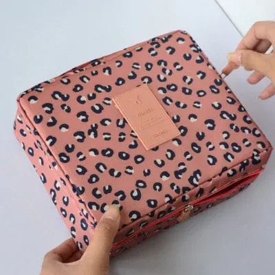 Women high quality waterproof Cosmetic  Make Up Bag travel organizer