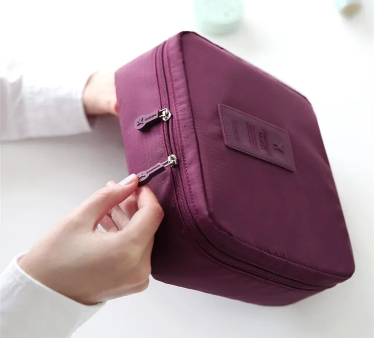 Women high quality waterproof Cosmetic  Make Up Bag travel organizer