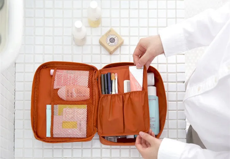 Women high quality waterproof Cosmetic  Make Up Bag travel organizer