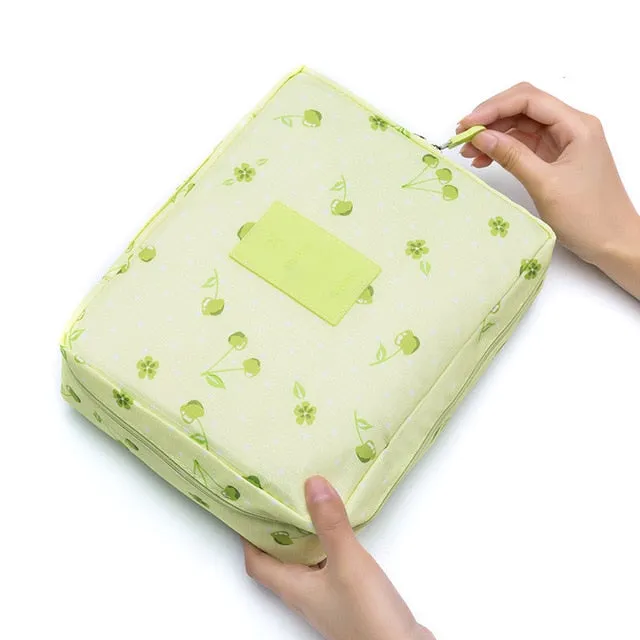 Women high quality waterproof Cosmetic  Make Up Bag travel organizer