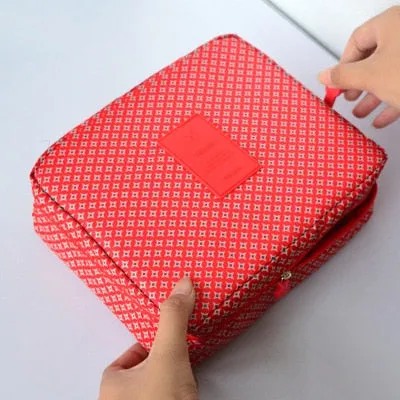 Women high quality waterproof Cosmetic  Make Up Bag travel organizer