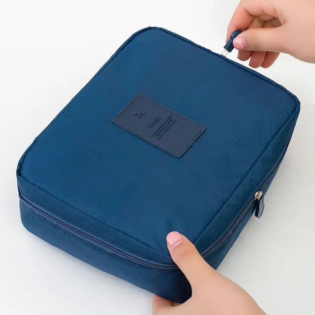 Women high quality waterproof Cosmetic  Make Up Bag travel organizer