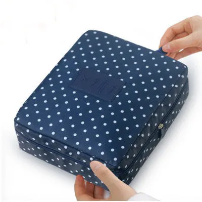 Women high quality waterproof Cosmetic  Make Up Bag travel organizer