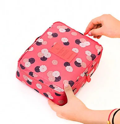 Women high quality waterproof Cosmetic  Make Up Bag travel organizer