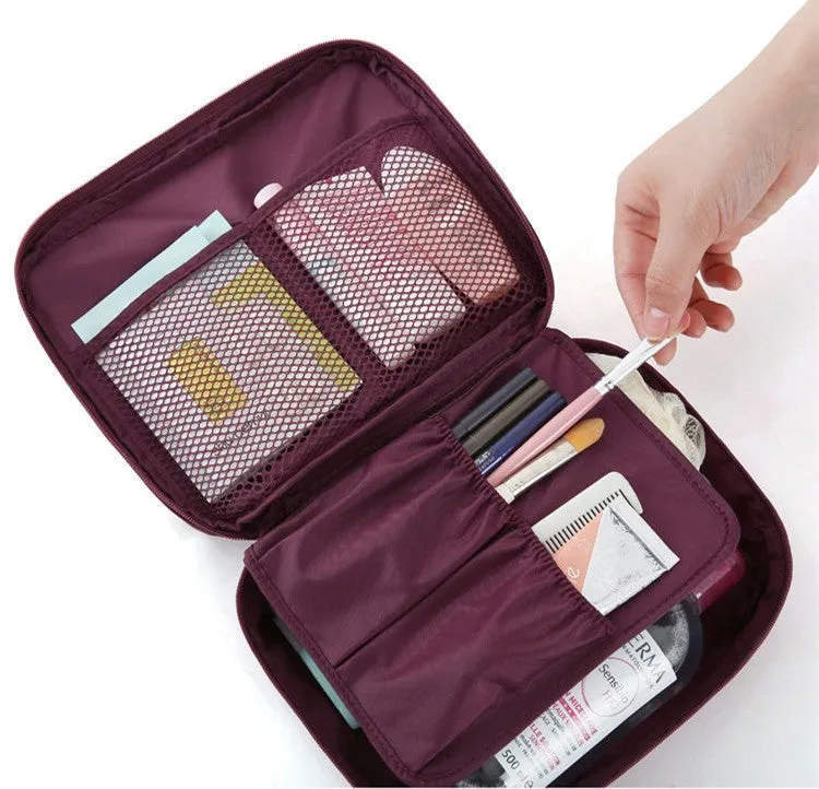 Women high quality waterproof Cosmetic  Make Up Bag travel organizer