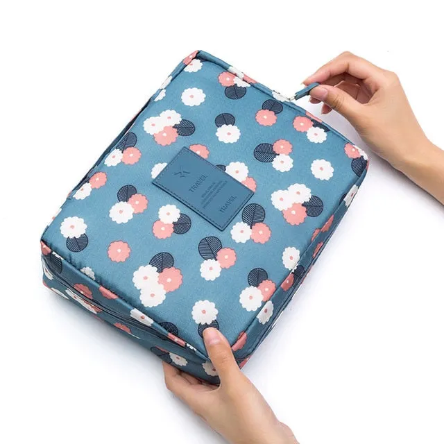 Women high quality waterproof Cosmetic  Make Up Bag travel organizer