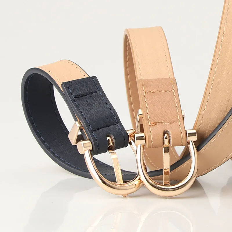 Women's Korean-Style Fashion Belt Student Jeans Decorative Thin Belt Clothing Matching Belt for Women