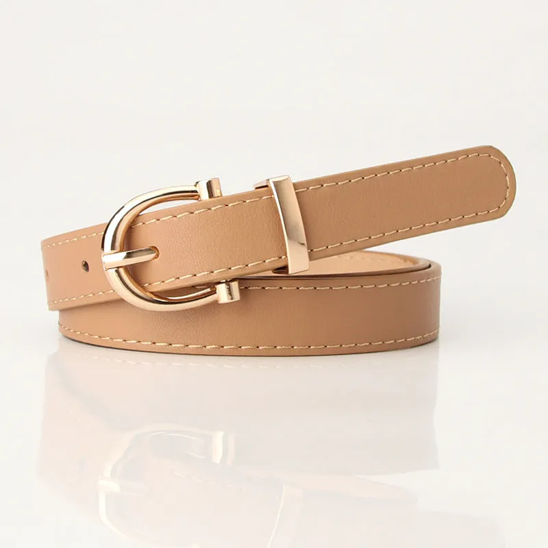 Women's Korean-Style Fashion Belt Student Jeans Decorative Thin Belt Clothing Matching Belt for Women