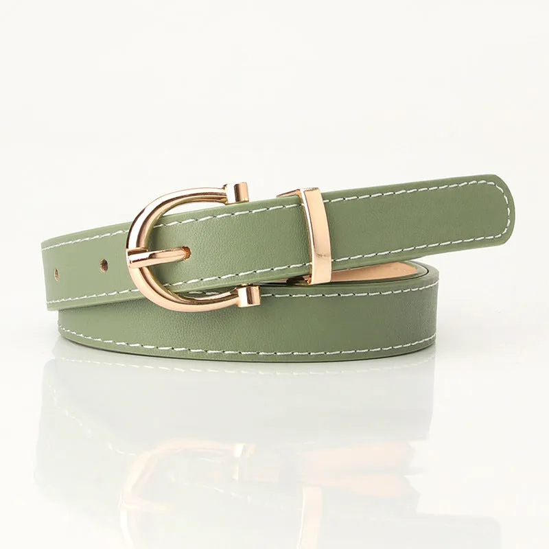 Women's Korean-Style Fashion Belt Student Jeans Decorative Thin Belt Clothing Matching Belt for Women
