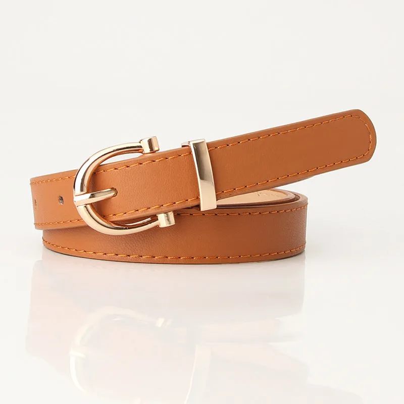 Women's Korean-Style Fashion Belt Student Jeans Decorative Thin Belt Clothing Matching Belt for Women