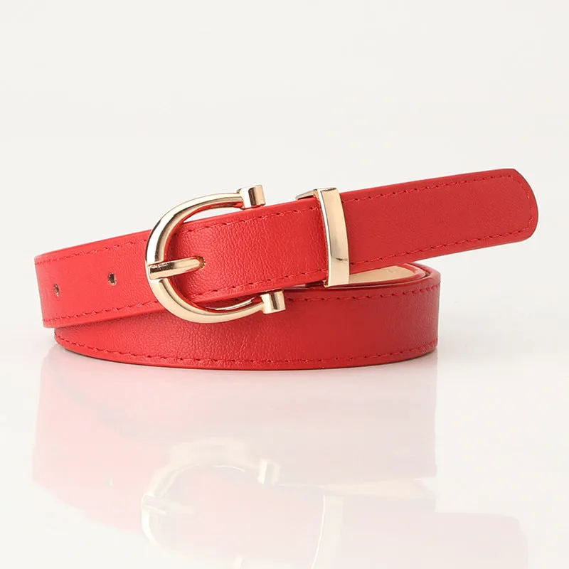 Women's Korean-Style Fashion Belt Student Jeans Decorative Thin Belt Clothing Matching Belt for Women