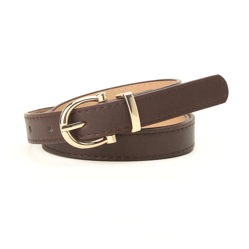 Women's Korean-Style Fashion Belt Student Jeans Decorative Thin Belt Clothing Matching Belt for Women