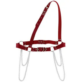 Women's Men's Belt Chain Fashion Leather Pin Buckle Chain Belt Belt Strap