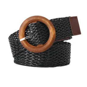 Women's Woven Belt Style All-Match Dress Decoration Belt Fashion Belt Belt