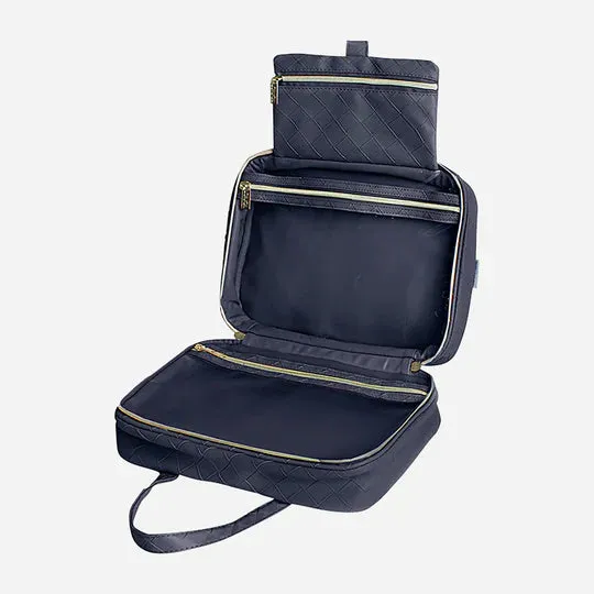 Woven Cosmetic Bag Collection | Navy