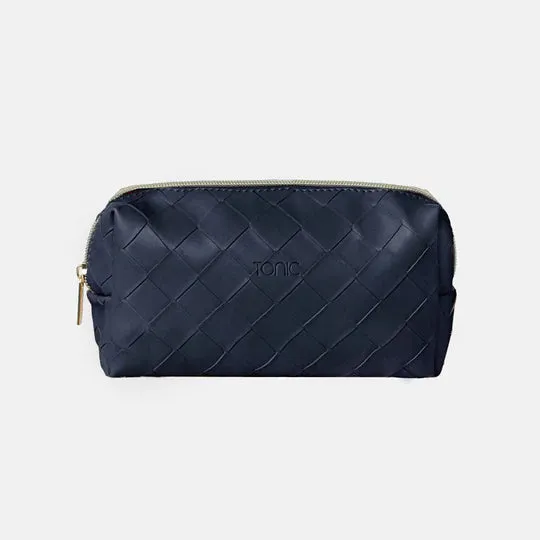 Woven Cosmetic Bag Collection | Navy