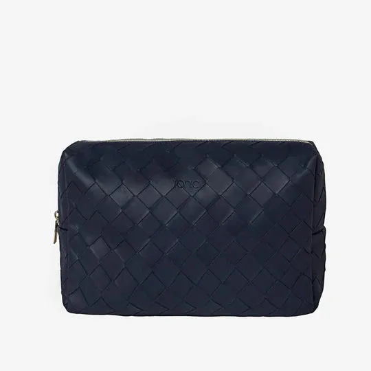 Woven Cosmetic Bag Collection | Navy